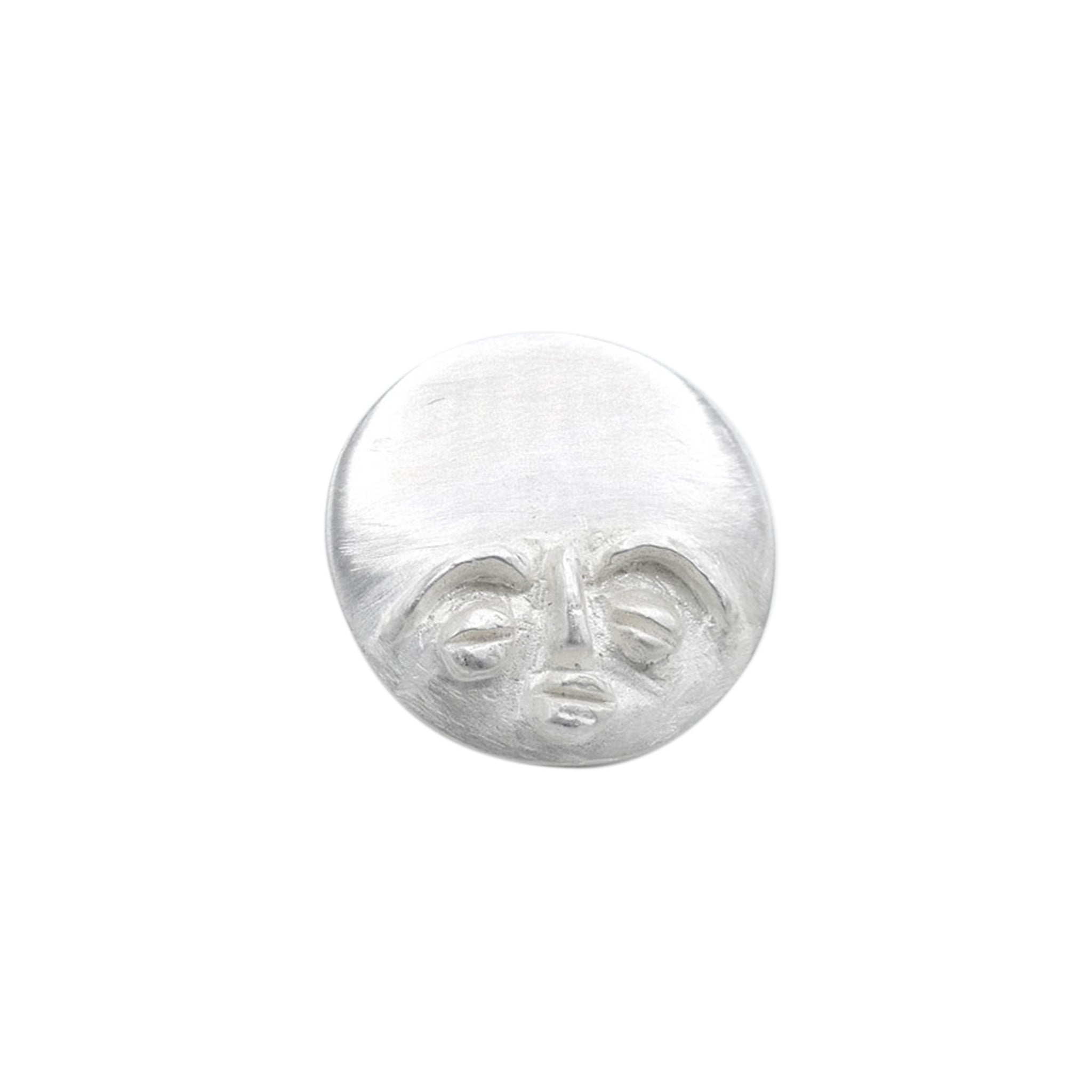 Recycled Sterling Silver Akua maa Ear Stud